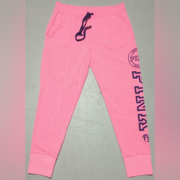 PINK Hoodie Sweatshirt/Sweatpants Set,Size Medium For Both Top & Bottom - Picture 4 of 6